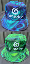 Load image into Gallery viewer, Reversible Bucket Hats Adults ( Paua/Pounamu colours) Sizes:58cm &amp; 60cm
