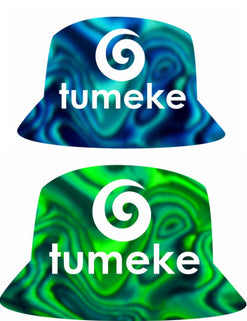 Reversible Bucket Hats Paua/Pounamu