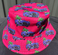 Load image into Gallery viewer, Reversible Bucket Hats Kids(Kiwi in a Car)  Size 54cm
