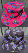 Load image into Gallery viewer, Reversible Bucket Hats Kids(Kiwi in a Car)  Size 54cm
