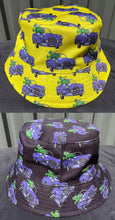 Load image into Gallery viewer, Reversible Bucket Hats Kids(Kiwi in a Car)  Size 54cm
